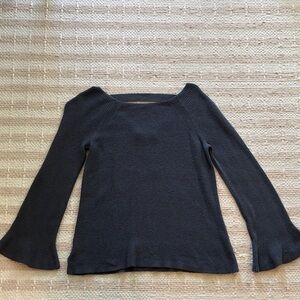 LOFT Charcoal Knit Sweater